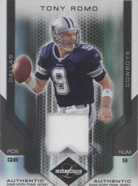 2007 Leaf Limited - Threads Prime #29 Tony Romo /25 (MEM) for sale ...