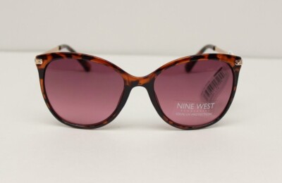 Nine West LIU JO Tortoise Shell Sunglasses w Case Amazon.com: NINE WEST Sunglasses NW 657 S 441 Teal/Purple  main image 2