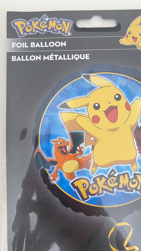 Pokemon Pikachu Balões Foil Infláveis Decorações de Festa Charizard Lote De 3 - Imagem 4 de 4