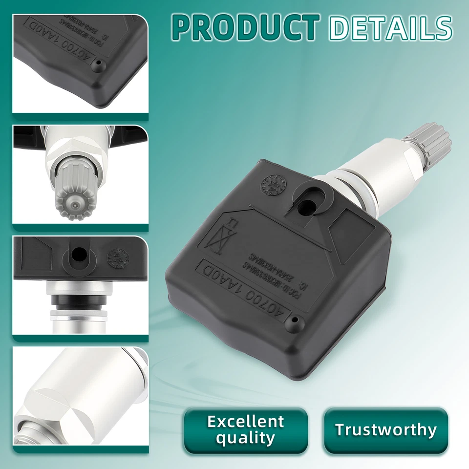 4PCS 40700-1AA0D TPMS TIRE PRESSURE SENSOR For NISSAN CUBE NV200 INFINITI — 第 3/4 张图片
