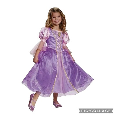 Rapunzel Prestige Disney Princess Tangled Fancy Dress Up Halloween Child Costume