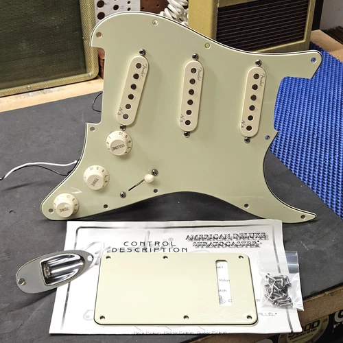 2011 Fender USA American Deluxe Strat LOADED PICKGUARD S-1 N3 Noiseless Pickups