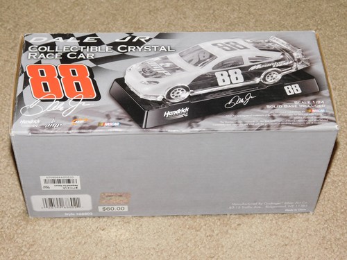 COLLECTIBLE DALE EARNHARDT JR #88 CRYSTAL NASCAR (1:24) with BASE (New In Box) - Picture 2 of 2