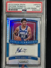 2019 Silver Prizm Matisse Thybulle Rookie Auto #RPMTB Penmanship 76ers - PSA 9 