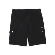Wonder Nation Youth Boy's Stretch Cargo Shorts Size 10-16 Black or Beige