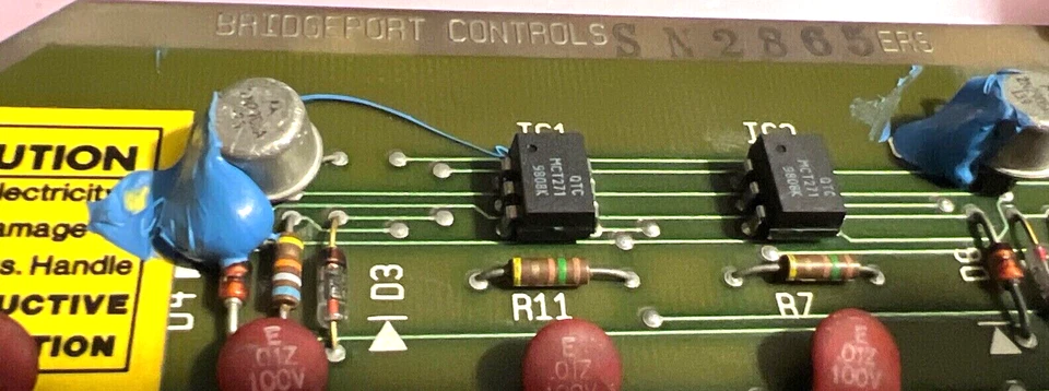 Placa de circuito de PC Bridgeport Controls ERS 2927990 - GARANTÍA Foto 3 de 3