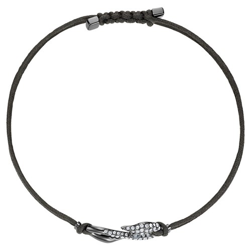 Swarovski Power Collection Hook Bracelet, Dark Gray, Ruthenium plated - Picture 3 of 7