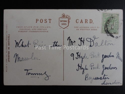 Scotland A SCOTCH WASHING - MAN BRINGS WATER c1906 Old Postcard by Millar & Lang - Picture 2 of 2