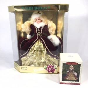 Barbie Happy Holidays 1996 Special Edition W/ Hallmark Keepsake Ornament