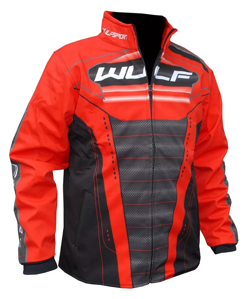 Wulfsport Kids Cub Corsair Motocross Quad Offroad Buggy Bike Jacket Red