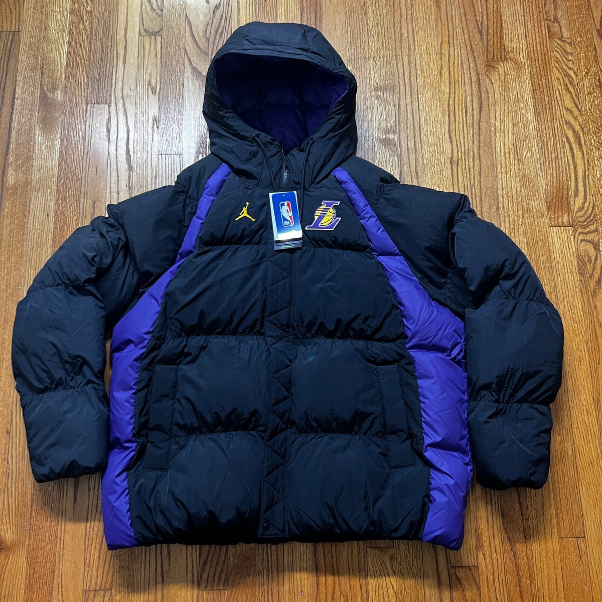 Jordan Los Angeles Lakers Courtside Statement Puffer Jacket Jordan Los Angeles Lakers Courtside Statement Puffer Jacket