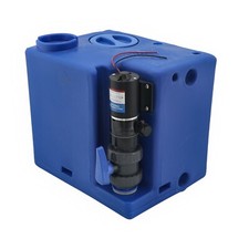 Abwassertank 52L 72L 112L + Zerhacker Pumpe 12V Grauwassertank Fäkalientank Boot