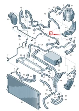 NEW AUDI E-TRON GEN ENGINE COOLANT PIPE 4KR819885B 4KR-819-885-B