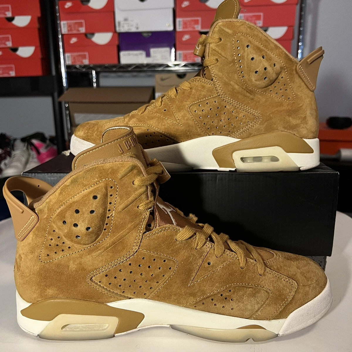 Size 11.5 Nike Jordan 6 Retro Wheat 2017 Golden Harvest 384664-705 PREOwned 888412311071 | eBay