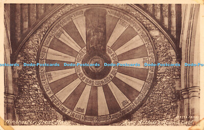 R353225 Winchester Great Hall King Arthur Round Table F Frith