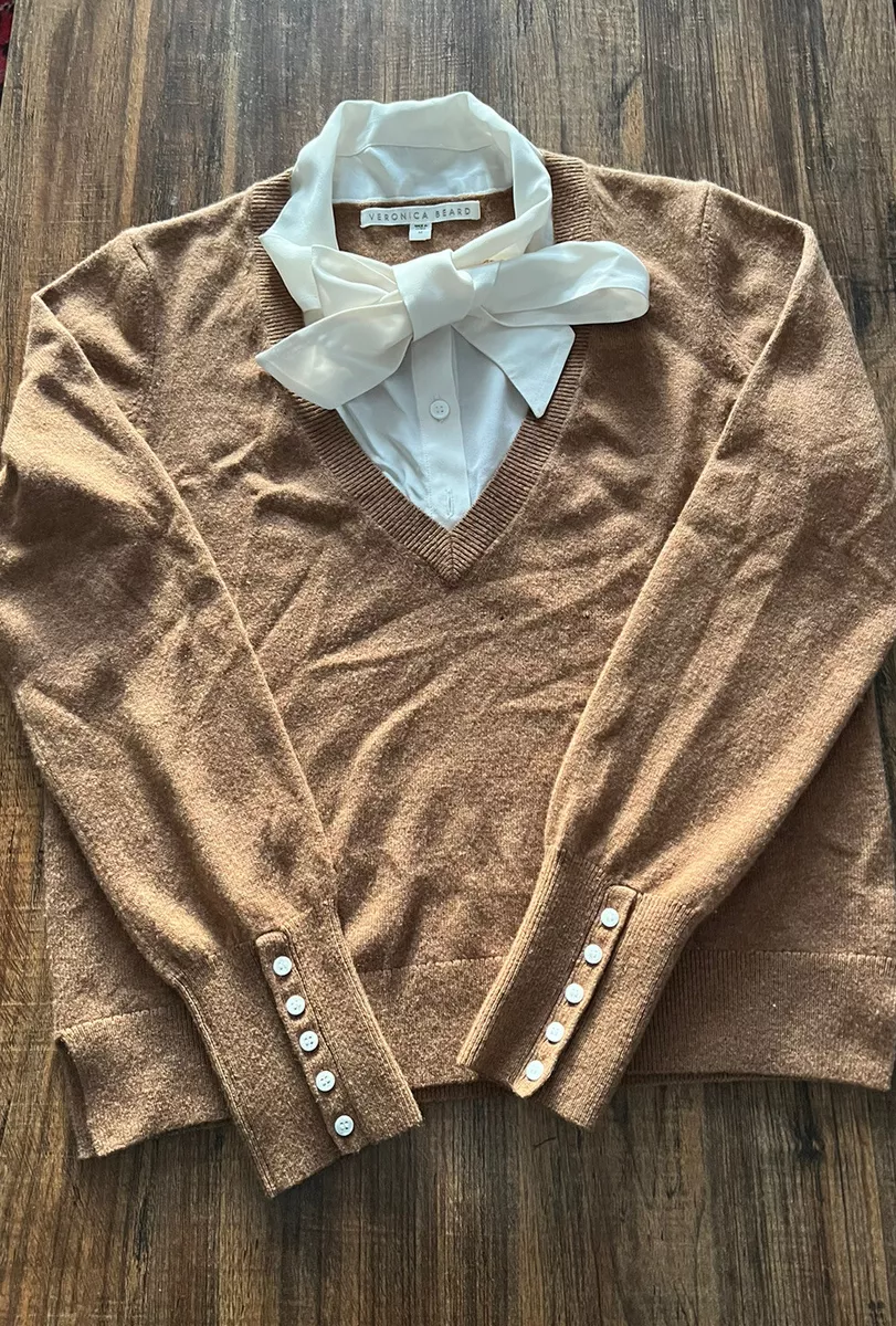 Layered sweater blouse new arrivals