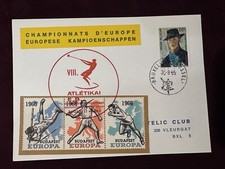 1965 BELGIUM FIRST DAY CARD EUROPEAN CHAMPIONSHIPS
