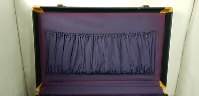 Vintage Hartmann Navy Blue Skymate & Leather Trim Hard Case