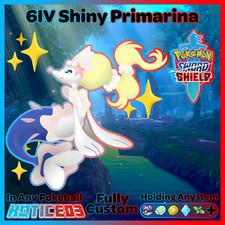 PRIMARINA ✨ Ultra SHINY 6IV ✨ Pokemon SWORD and SHIELD lv100 +EVs Alolan Starter