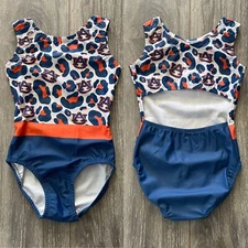 NEW Custom Auburn University Tigers Open Back Gymnastics Leotard
