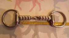5" Kirschroller Eggbutt Gelenktrense Pferd Gebiss.  In Top Zustand.