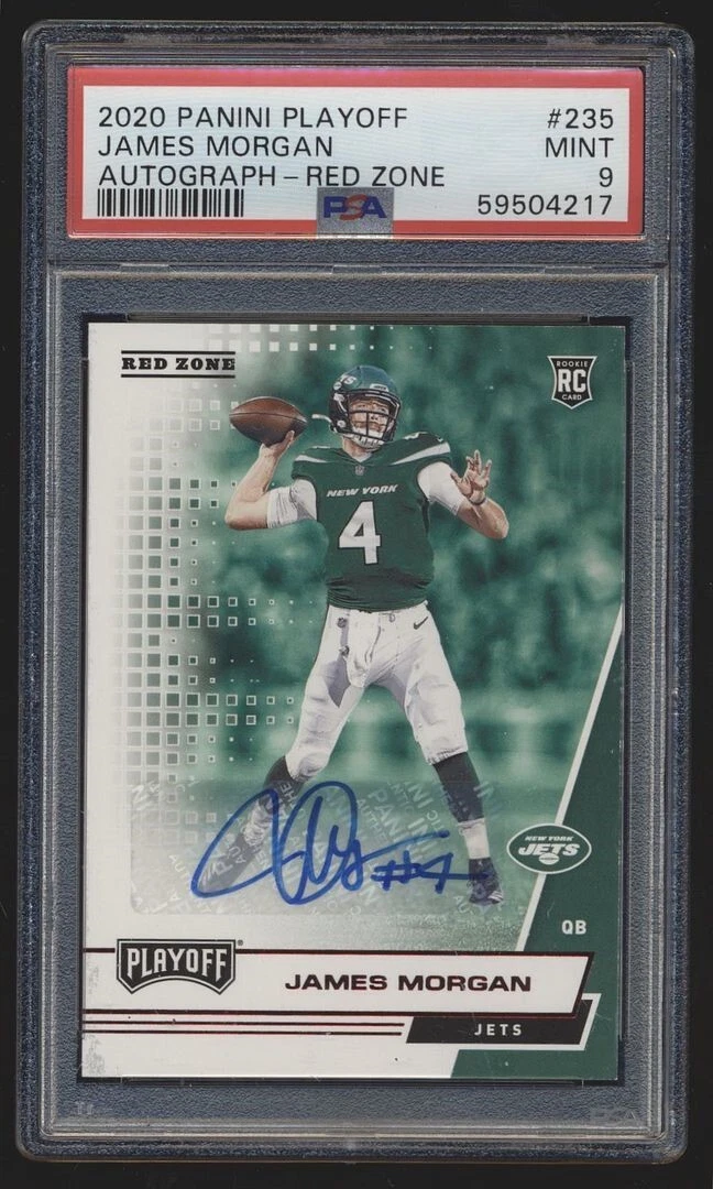 James Morgan Panini Playoff #235 Autograph-Red Zone