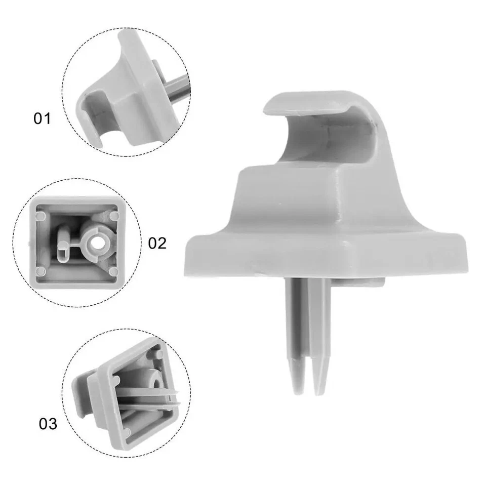 Для 2008-2014 Ford E150 E250 E350 Econoline Van серый солнцезащитный козырек зажим фиксатор новый - Изображение 4 из 4