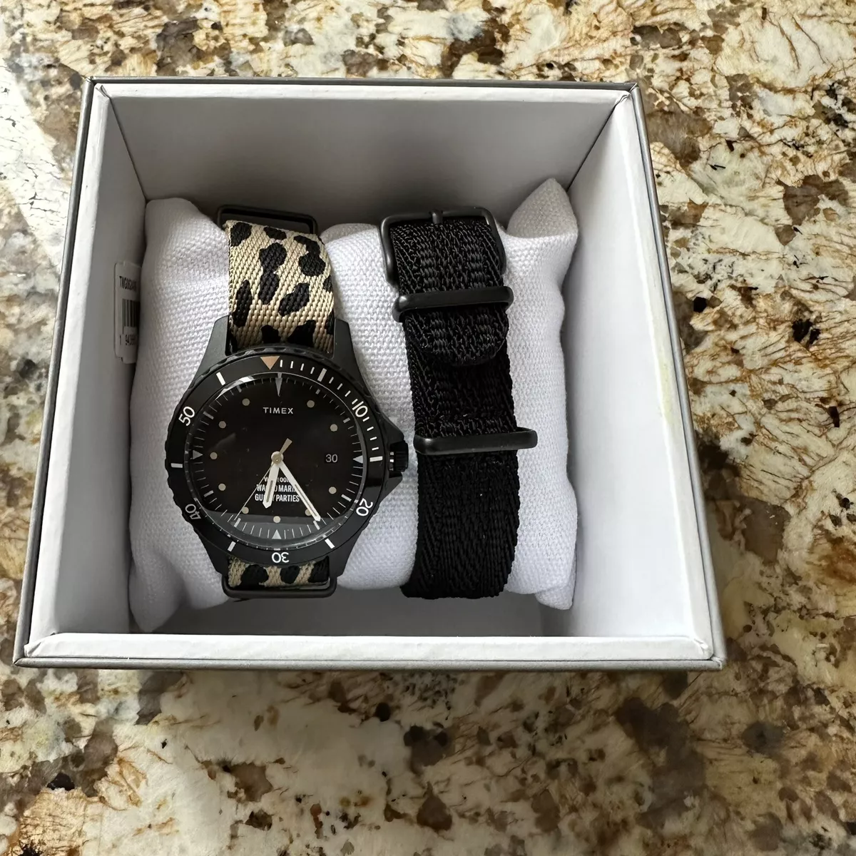 END. x Timex x Wacko Maria Guilty Parties Navi 38mm Watch Quartz Leopard &  Black