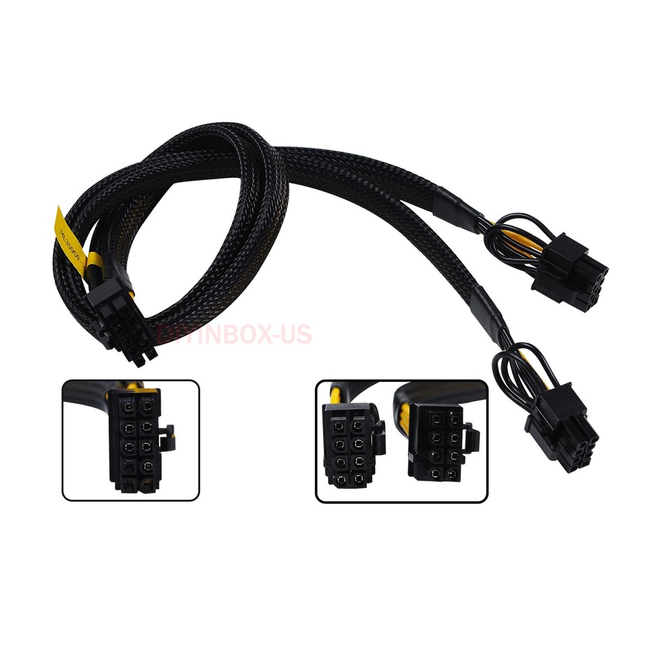 10pin to 8+8pin GPU Power Adapter Connector Cable for HP ML350 DL360 G9 ...