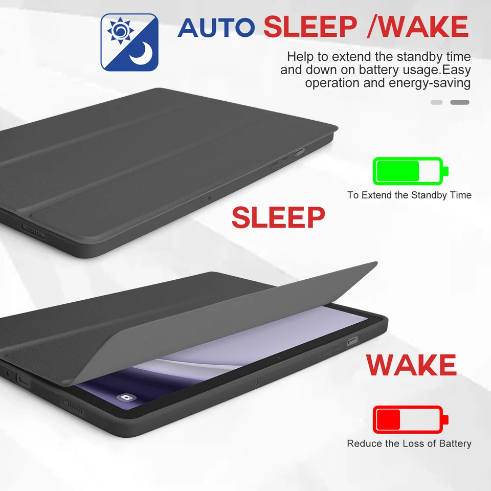 Funda Para Samsung Galaxy Tab A9+ 2023 11" Cubierta/Protector Pantalla Cristal Templado Foto 4 de 4