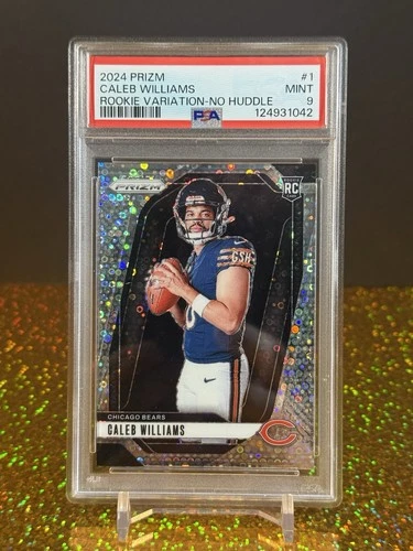 2024 Prizm Caleb Williams Rookie Variation No Huddle Prizm #1 PSA 9