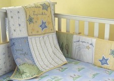 Pottery Barn Kids - Twinkle Twinkle Crib Bed Set - Used As A Display