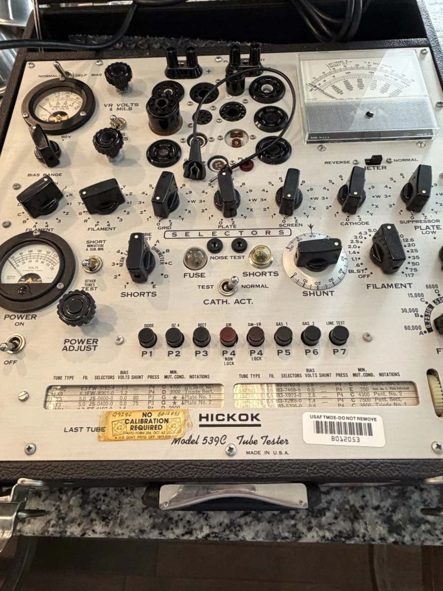 Hickok 539C Tube Tester - Tested And Working, In Case Photo #1211340 - Foto 10