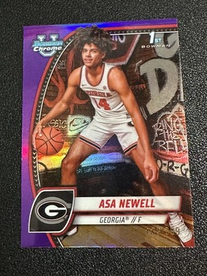 2024-25 Bowman U University Chrome Purple Refractor /399 Asa Newell #8