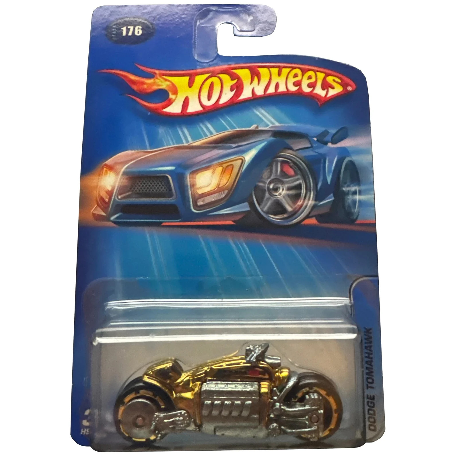Hot Wheels 2005  Dodge Tomahawk Gold Toy # H9084