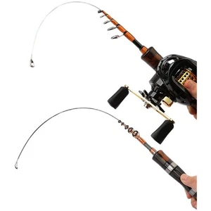1 5 Meter Telescopic Carbon Fiber Fishing Rod with Mechanical Sound for Anglers