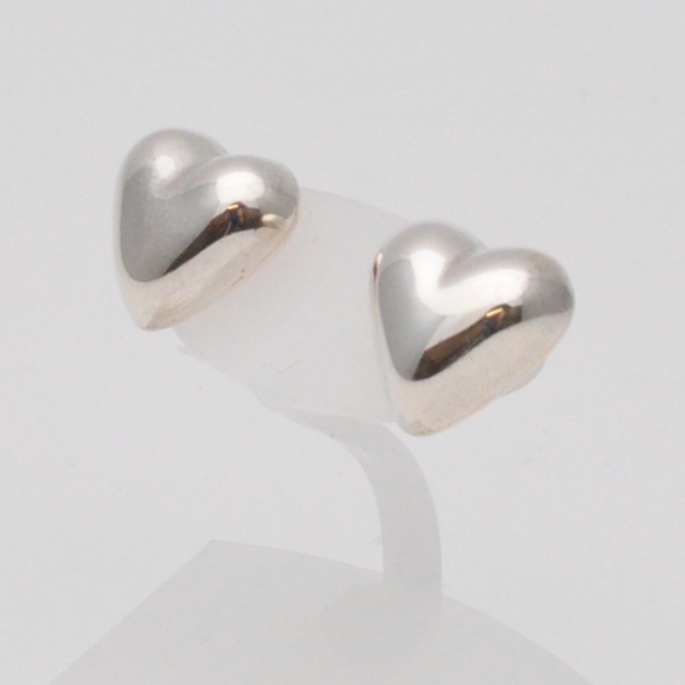 Tiffany & Co Heart Earrings SV925 Sterling Silver 2.8g Jewelry