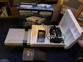Nintendo NES Control Deck Console Boxed PAL Variant with Controller