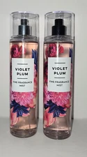 2x Bath & Body Works VIOLET PLUM Fine Fragrance Mist Spray 8 fl oz *Discontinue