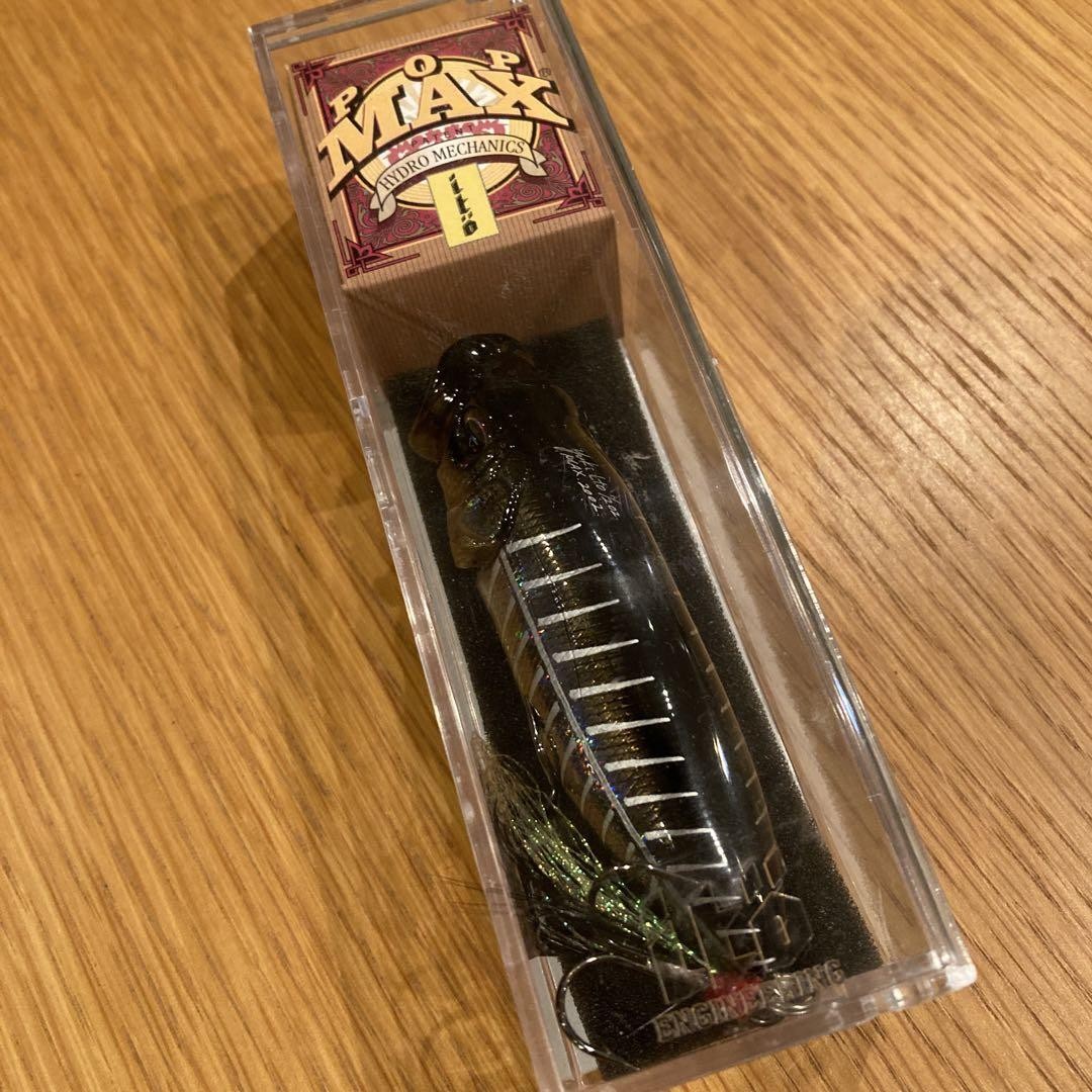 Megabass Pop Max Mid Night Bone Topwater Lure for Bass Fishing