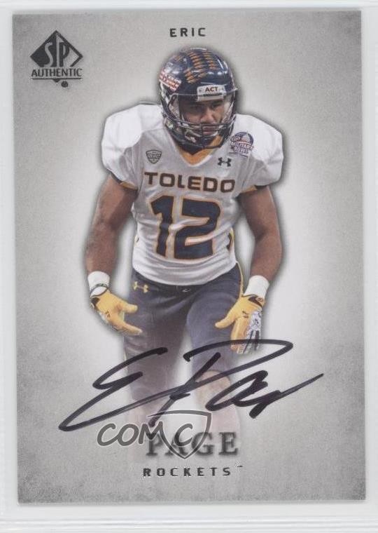 2012 SP Authentic Auto Eric Page #91 Rookie Auto RC 1l2