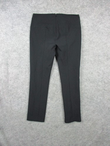 Veronica Beard Pants Womens 4 Black Flat Front Zip Back Scuba Bi Stretch Trouser - Picture 2 of 22