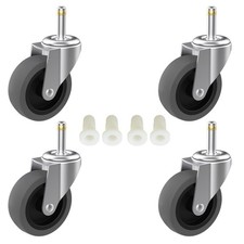 3-Inch Swivel Stem Caster for Rubbermaid Mop Bucket Utility Cart, 7/16-Inch S...