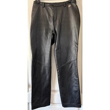 Vintage Harley-Davidson Leather Women s Motorcycle Riding Pants Black 40/12 EUC