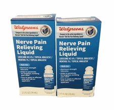 Lot of 2 Walgreens Pain Relieving Liquid Roll On 2.5 Fl oz. Exp. July,2026