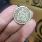 1856-p SEATED LIBERTY DIME