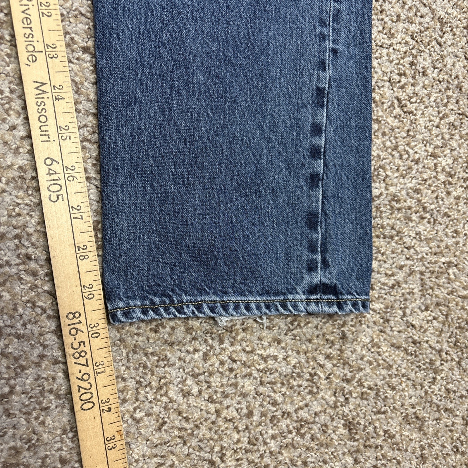 Oobe Brand Classic Denim Jeans Straight Button Fly Men's 38x30 Fits 36 X 30 - View 11