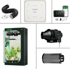 VIVOSUN Growbox Komplettset mit LED Grow Light&Smart Abluftsystem App/Controller