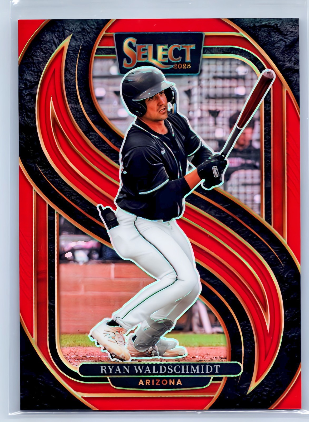 2025 Panini Select - Premier Level Red Prizm Ryan Waldschmidt #144 (RC) /149 B1