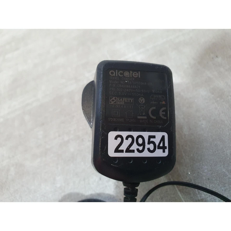Alcatel PA-5V550mA-015 Mains Charger Black 5V 550mA for 2057X/2057D Mobile Phone - Image 2 of 4